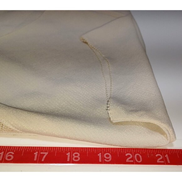 Rachel Roy Asymmetric Lace Trim Top Womens L Cream Soft Feminine Romantic - Picture 6 of 7